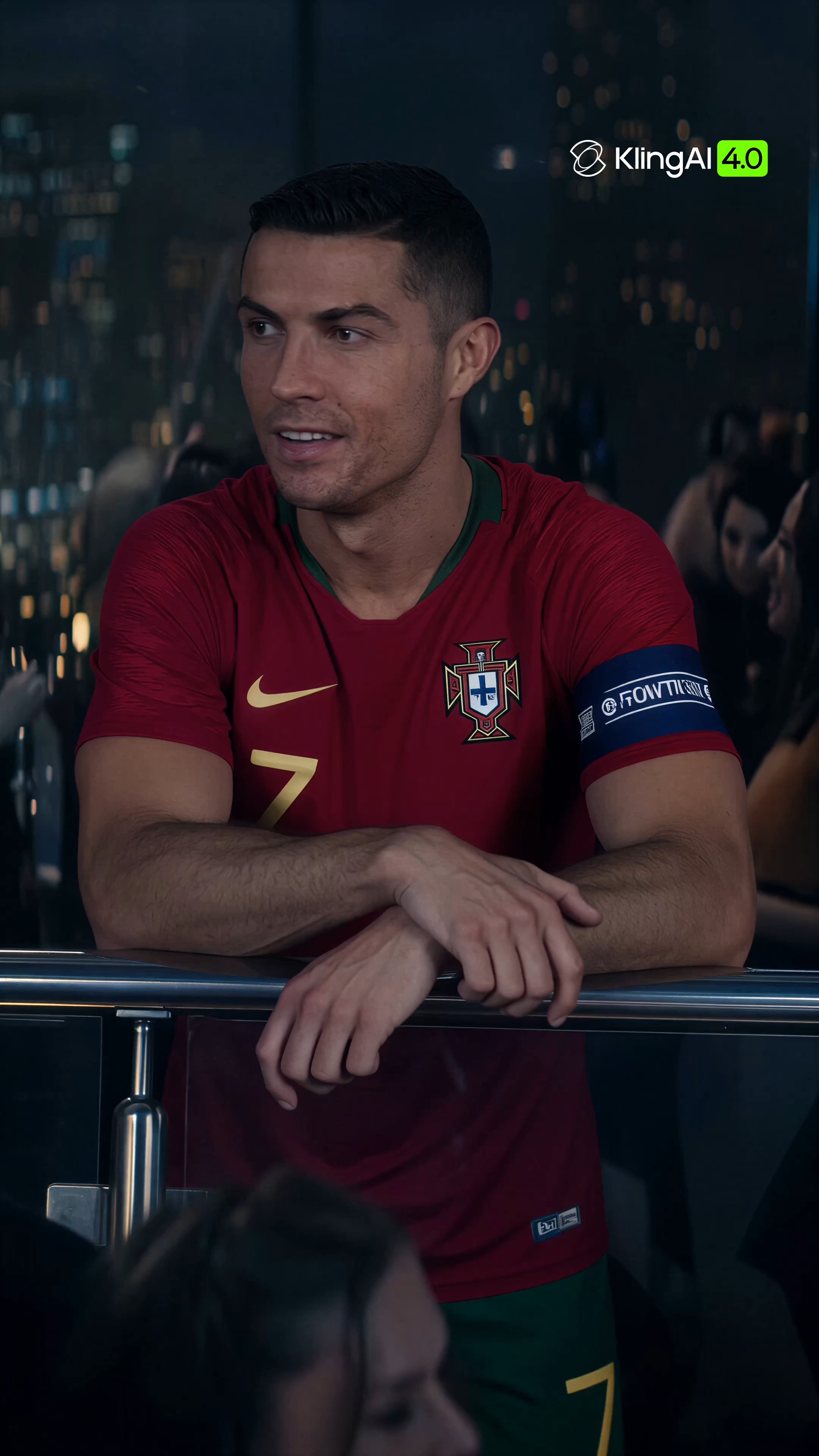 Kling 4.0 puts a footballer at the wrong party