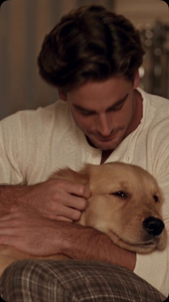 The husband who said no dogs, one month later