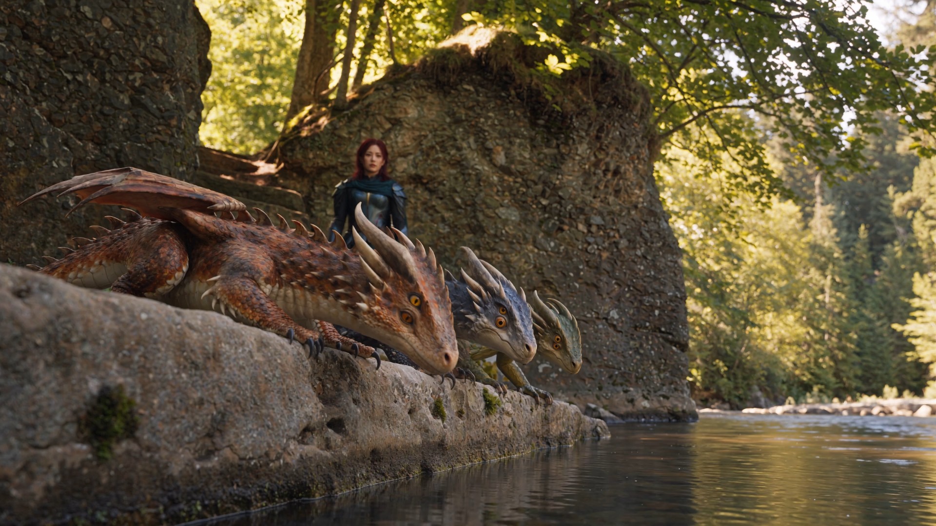 Three dragons at the river, and a kindness misread