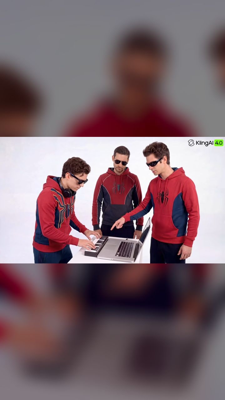 Kling 4.0 puts three Spider-Men behind one laptop