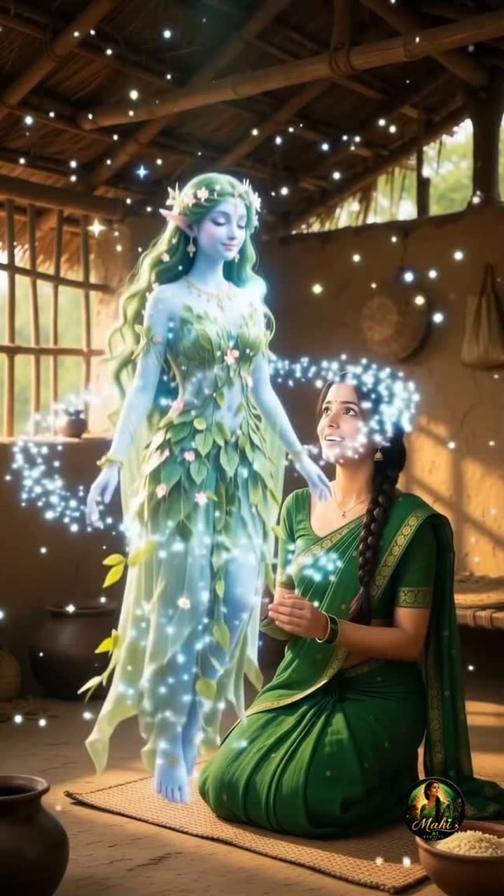 Village girl heals a blue bird and gets three wishes