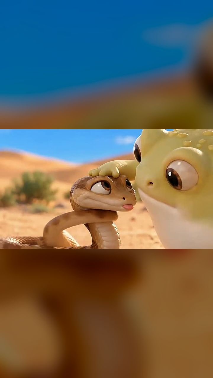 Fat frog eyes an egg, then meets its mother
